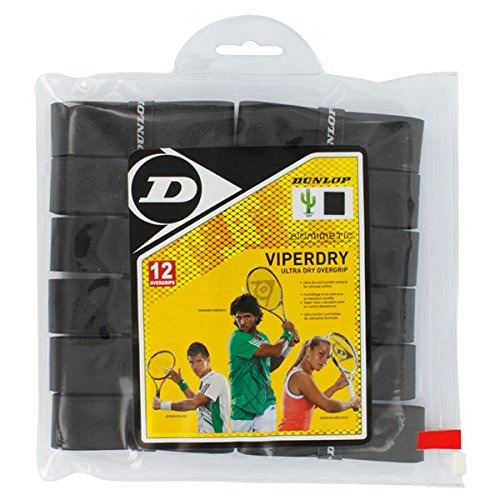 Dunlop Deportes Viperdry 12 Sobregrips Grip Pack (negro)