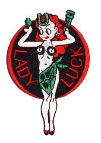 Eagleemblems Pm0847 Patch-nose Art Lady Suerte 3.5 