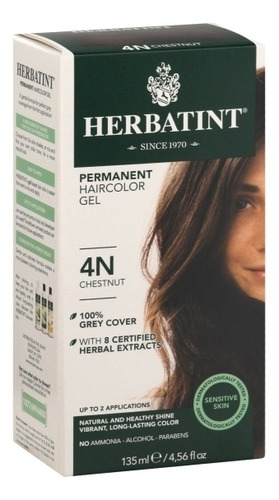 Gel Herbal Para Coloración Permanente Del Cabello Color