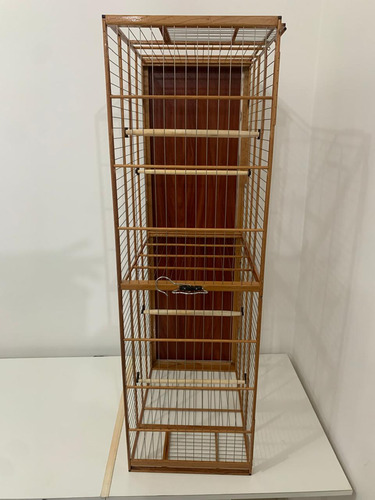 Gaiola Voadeira Em Inox Criadeira Viveiro Com Divisoria