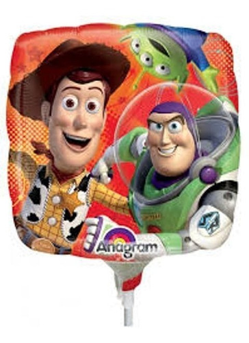 6 Globos Toy Story Buzz Centro Mesa Surtido Metal 9in Fiesta