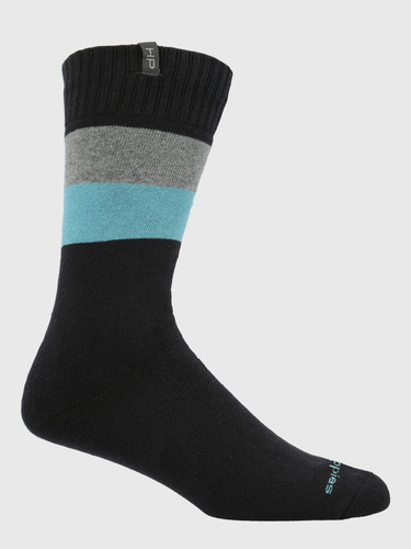 Medias Hush Puppies I25h Heavy Block Charcoal Para Hombre