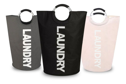 Imagen 2 de 5 de Cesto Canasto Laundry Con Manijas P Ropa Sucia Lavadero Pc