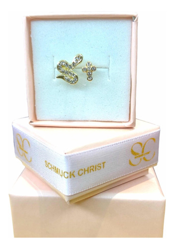 Broqueles De Oro En 10/14k Serpiente/cruz Schmuck Christ