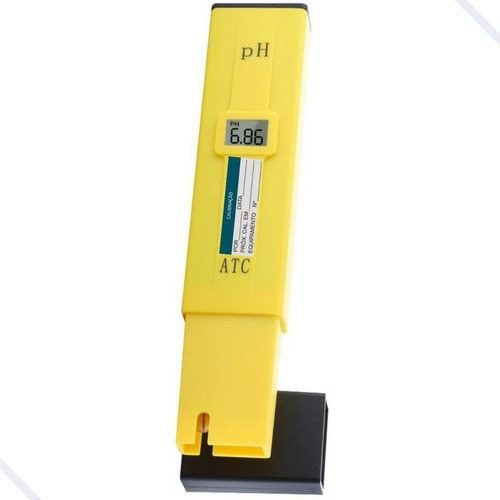 Medidor De Ph Digital Amarelo - Display Lcd - 0,0 A 14,0 Ph