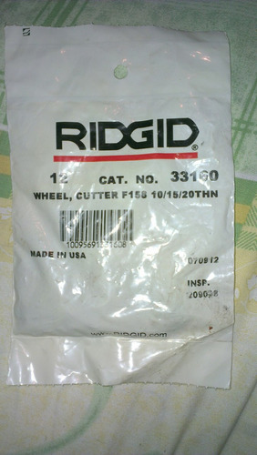 Cuchillas Para Corta Tubos Ridgid Originales Cat. 33160