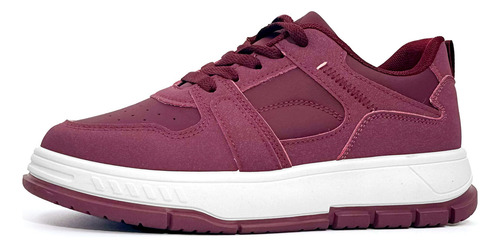 Zapatilla Mujer Bordo Cereza Moda Importada Telma