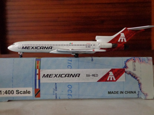 Avion Boeing 727-200 Mexicana Xa-med Saltillo Escala 1:400