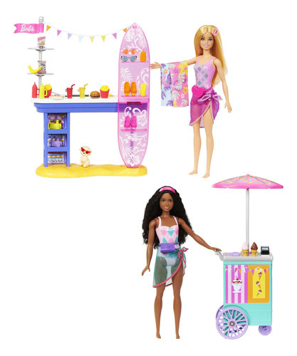 Conjunto de jogos Barbie It Takes Two Beach Ride colorido multicolorido