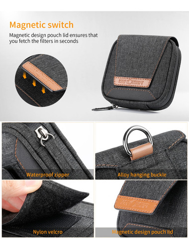 K&f 4 En 1 Funda Básica Para Filtros De Objetivo De Cámara