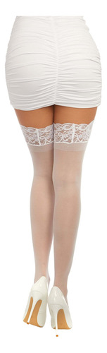 Dreamgirl Panty, Medias, Nailon, Con Encaje Cómodo La Parte