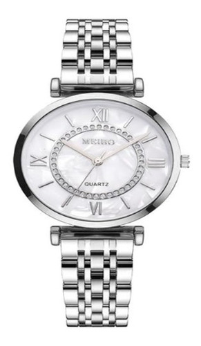 Hermoso Reloj Para Mujer En Color Blanco De Pulsera 