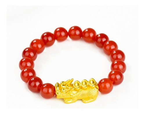 Feng Shui - Pulsera Pi Xiu De Ojo De Gato Rojo