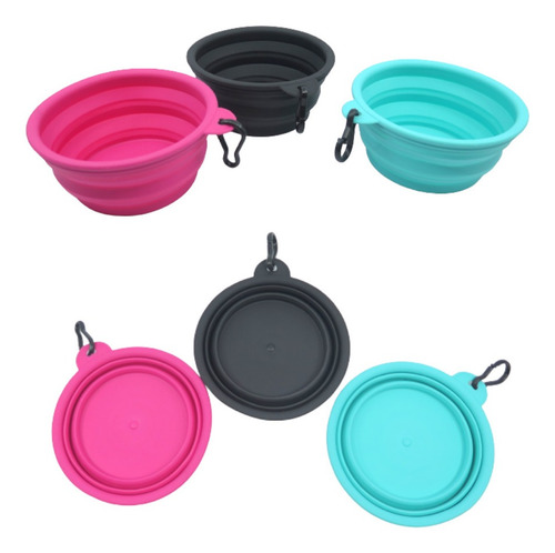 Pote Para Pet 450ml Dobrável E Retrátil Comedouro