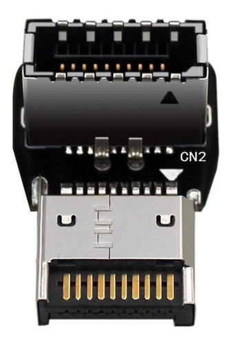 Usb 3.1 Panel Frontal Socket Tipo E Adaptador Codo Estilo B
