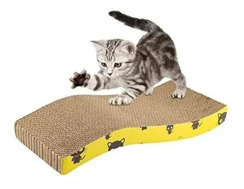 Imagen 1 de 4 de Rascador Para Gatos Gato De Cartón Corrugado Uñas Xl Pro