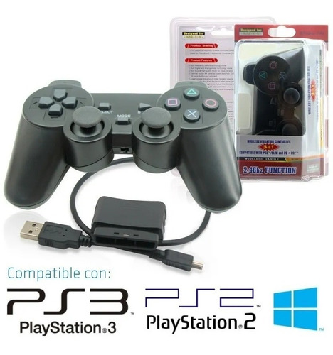 Imagen 3 de 5 de Joystick Control Inalámbrico Ps2 Ps3 Play 2 3 Pc Wireless ®