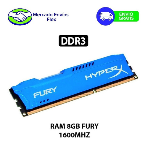 Memoria Hyper Fury Ddr3 8gb 1600mhz Precio A1!!