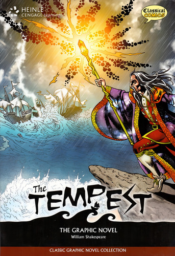 Cómics clásicos: La tempestad, de William Skakespeare. Editora Cengage Learning Editions Ltda., tapa blanda en inglés, 2010
