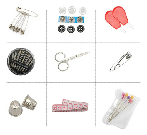 Costurero Completo Kit De Costura + Estuche 133 Piezas