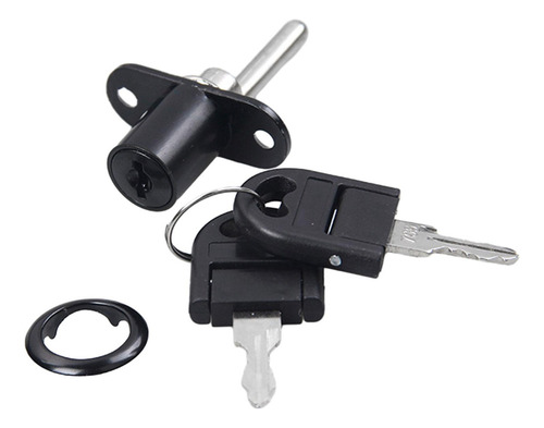 Cerradura De Émbolo De Gabinete, Cerradura De 16 Mm Negro