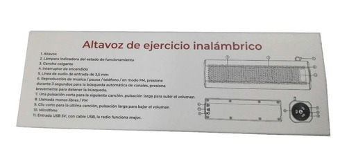 Imagen 4 de 10 de Parlante Bluetooth Portátil Usb Radio Fm Manos Libres
