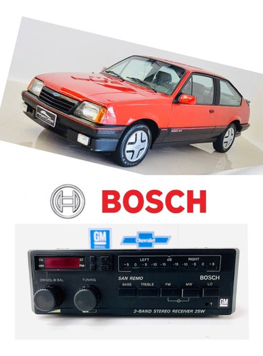 Rádio Bosch San Remo C/bluetooth Monza Chevette Opala D20