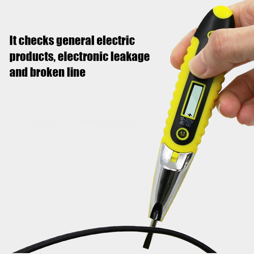 1 Lápiz Probador De Voltaje Ac Dc Con Pantalla Lcd,