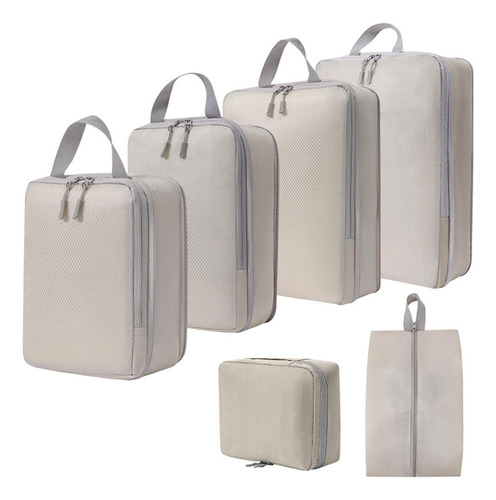 Ff 6 Cubos De Embalaje For Guardar Ropa, Color Beige