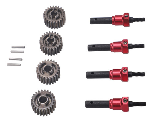 Eje De Transmisión Para Coche Rc, 4 Piezas, Portal Stub Axle