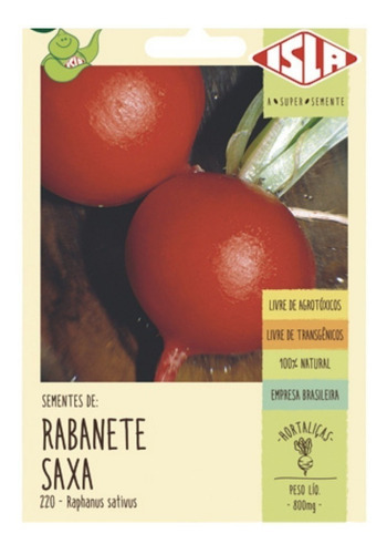 Sementes De Rabanete Saxa 