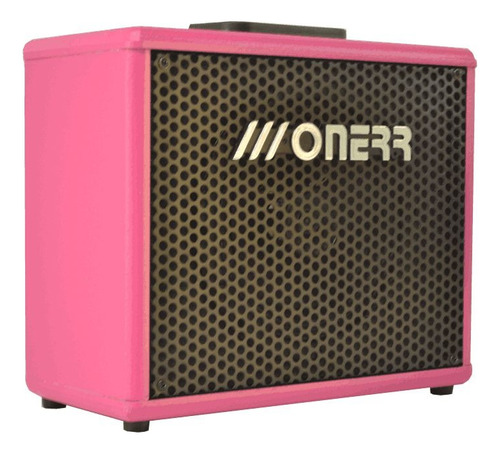 Caixa Amplificada Onerr Bruck30 Para Guitarra Cor Rosa Pink