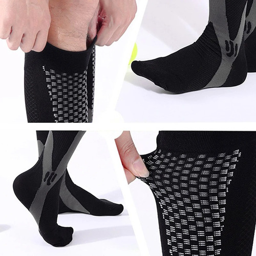 2 Pares De Calcetines De Compresión Para Hombre Y Mujer Medi