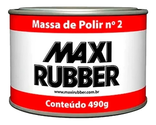 Massa De Polir Nº 2 Maxi Rubber 490g