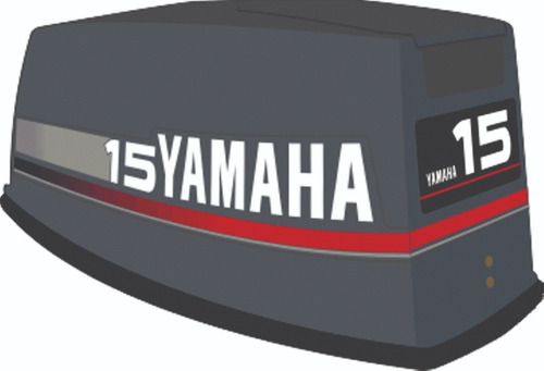 Adesivo Faixa Motor De Popa Yamaha Hp 15 Chumbo 93 97 A
