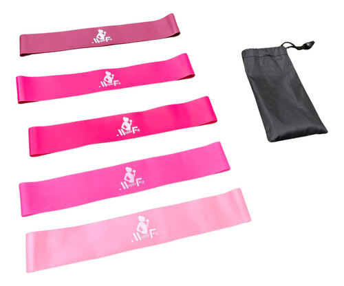 Set De 5 Bandas De Latex Mujer Fit