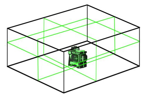 Herramienta De Nivel Láser Multifuncional 3d 12 Líneas Verti