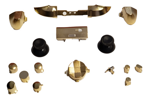 Kit Botão Rb Lb Dourado Compatível Com Controles Xbox Series