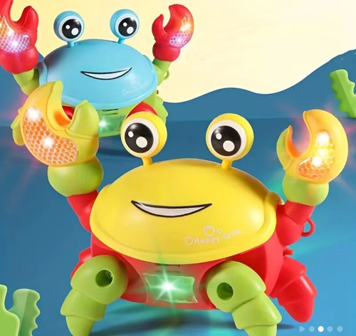 Juguete De Cangrejo Gateando Inducción Música Luz Para Niño
