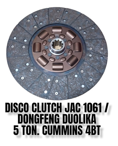 Disco Clutch Jac 1061 Duolika 5 Tonelada, Cummins 4bt