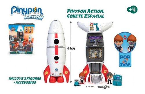 Imagen 4 de 7 de Pinypon Action Muñeco Cohete Espacial