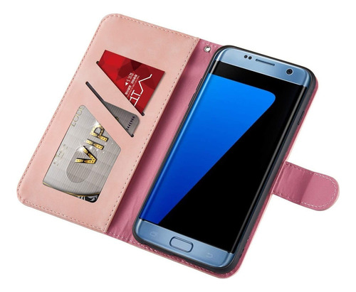 Capa De Celular Tipo Carteira Para Samsung Galaxy S7 Edge Ca