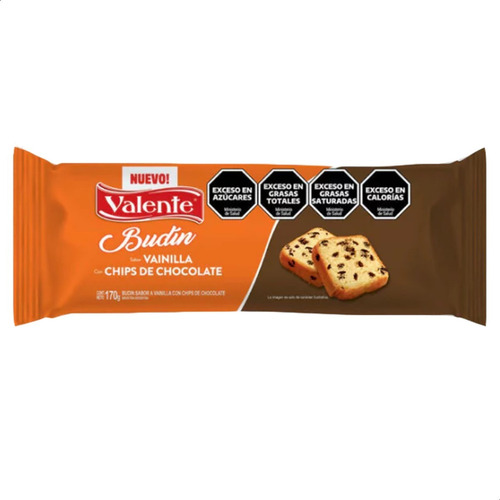 Budin Valente Con Chips De Chocolate Pack X6 - Mejor Precio