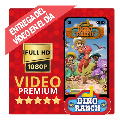 Invitación Digital Animada De Cumpleaños Infantil - Tiziben Dino Ranch