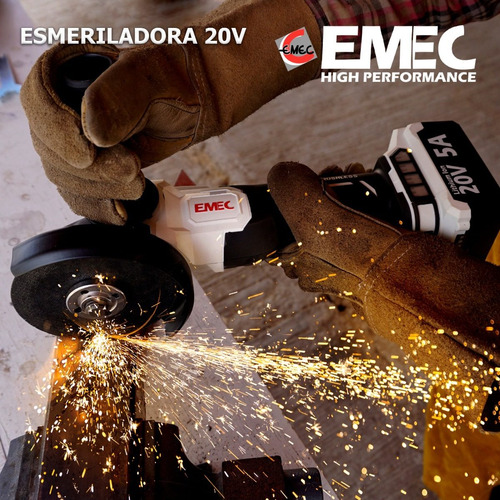 Esmeriladora Pulidora 20v Brushless 2 Bateri Emec Egbl20v2x5