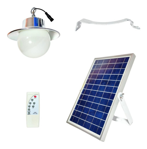 Bombilla Foco Solar Led  De Emergencia Ip65 Con Panel