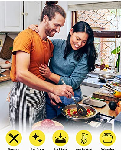 Juego De 2 Cucharas De Cocina De Silicona, Juego De Cucharas