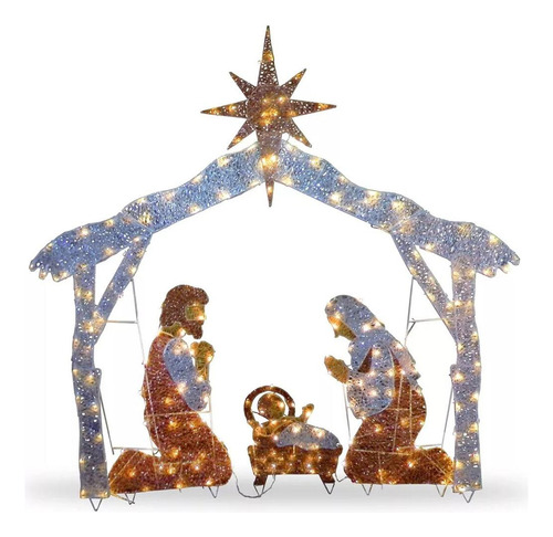3 Figuras Decoración Del Hogar Led De La Estatuilla Del