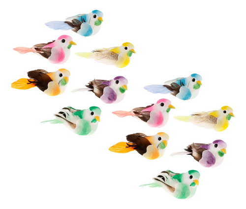 Qqq 12 Piezas De Plumas Artificiales De Espuma De Aves