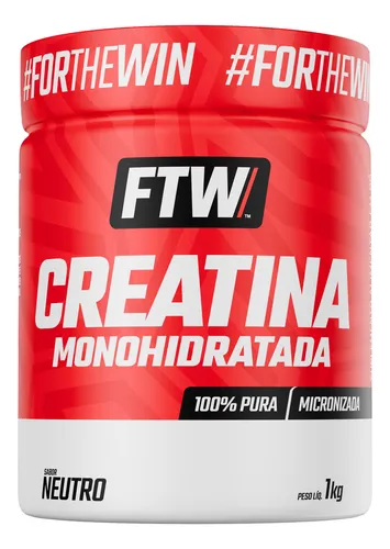 Creatina Monohidratada 100% Pura Pote 1kg - FTW